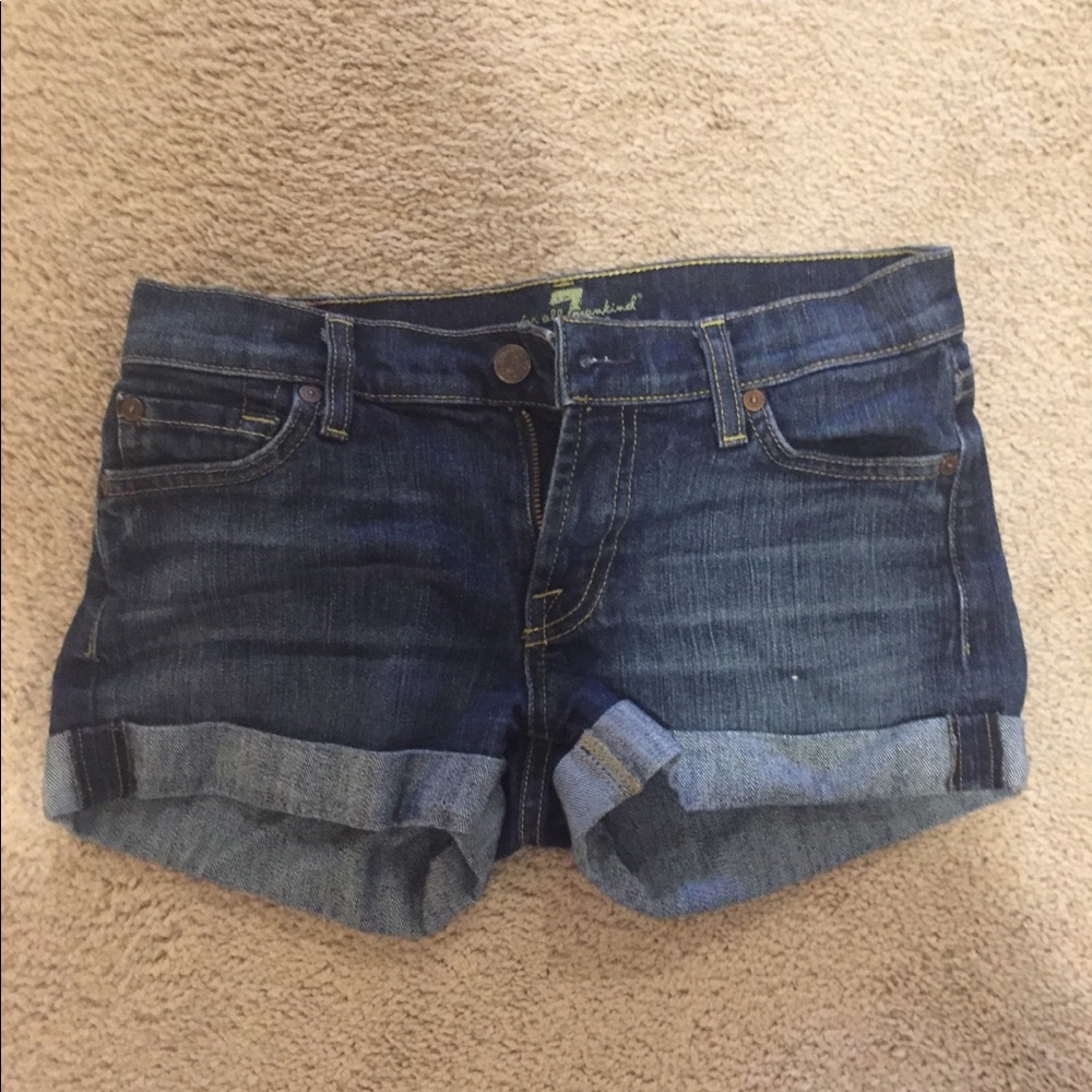 7 for all man kind jean shorts